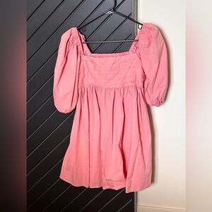 Abercrombie and Fitch dress with ruched bodice and puff sleeve. Size S.